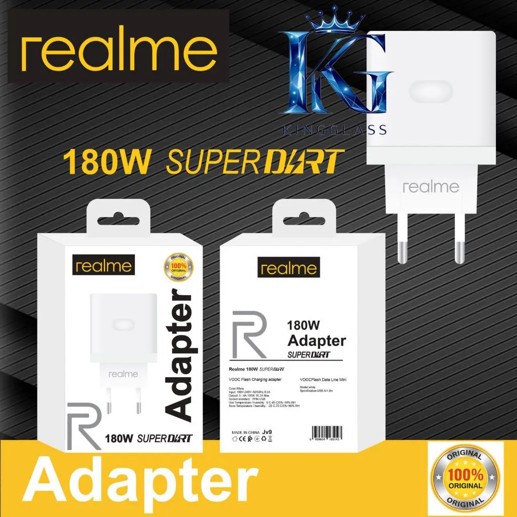 Batok Charger Realme 5G 180w Support FastCharging & superVooc Universal For Android Smartphone Sen