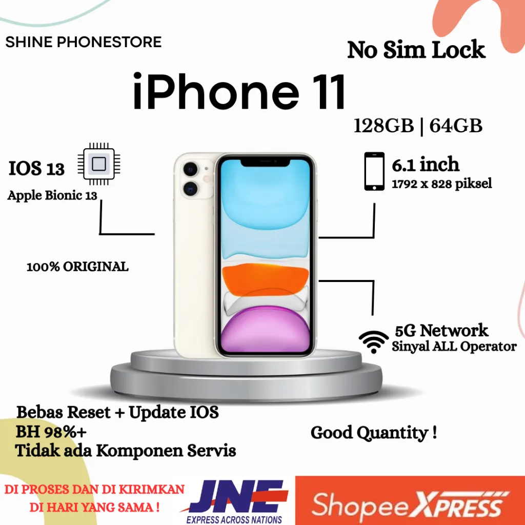 IP 11 256GB 128GB 64GB Second inter Original 100% kondisi mulus