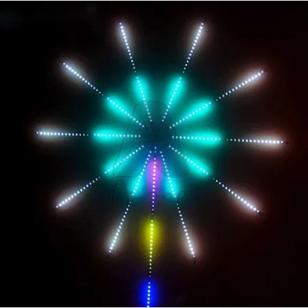 LAMPU STRIP LED KEMBANG API 5050 RGB BENTUK KEMBANG API DENGAN MUSIC UNTUK DEKORASI / LED 5050 AUTOMATIC / FULL COLOUR