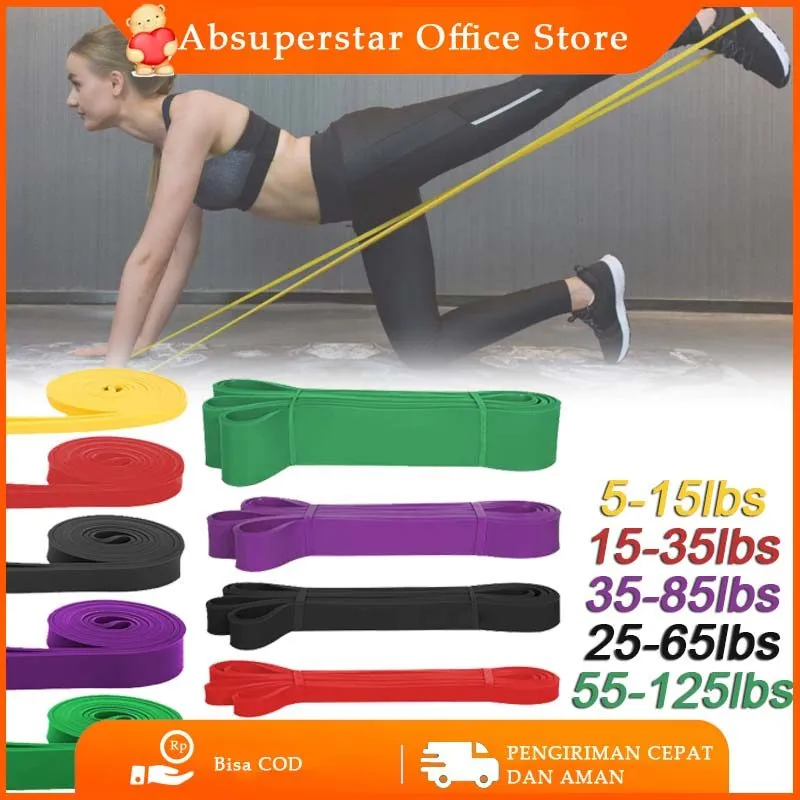 Power Band / Karet Fitness Gym Yoga Stretch/Resistance Band /Resistance Band Panjang /Karet Yoga/Elastic Band