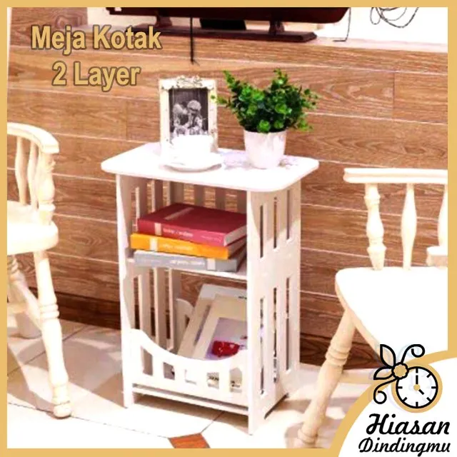 Meja Kamar Aesthetic | meja nakas samping tempat tidur | Meja Kecil | Bahan Wpc portable