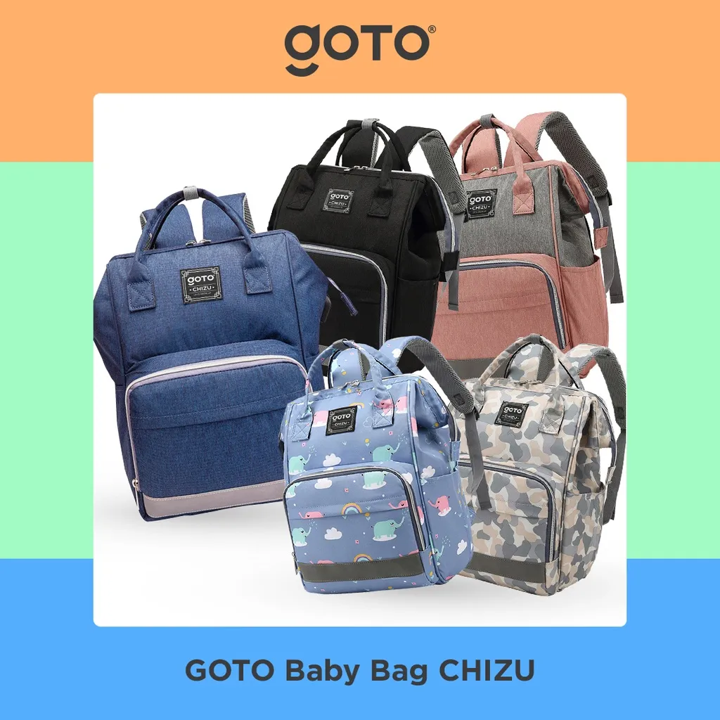 Goto Chizu Baby Diapers Bag Ransel Tas Bayi Peralatan Anak Multifungsi