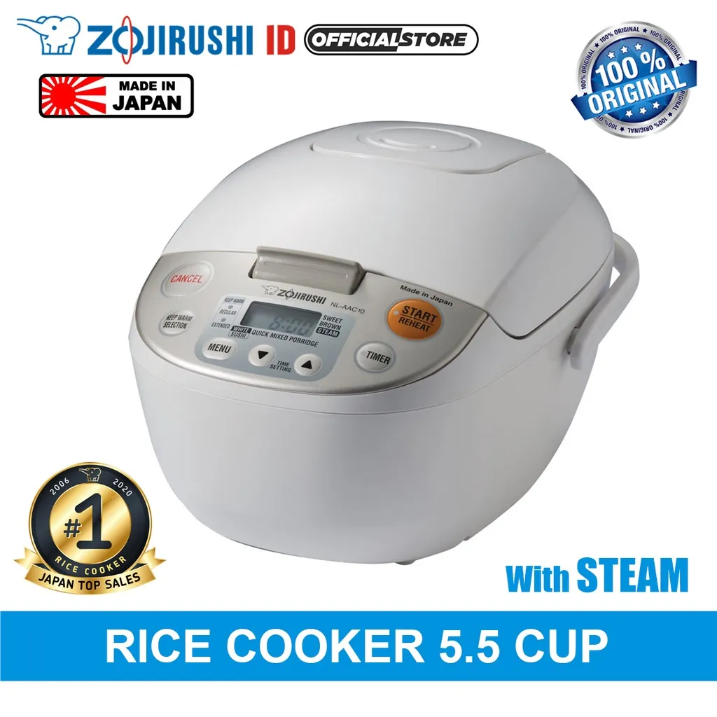 Zojirushi Ikigai Rice Cooker NL-AAQ10 CA Digital Fuzzy Logic Made in Japan - White [1 Liter]