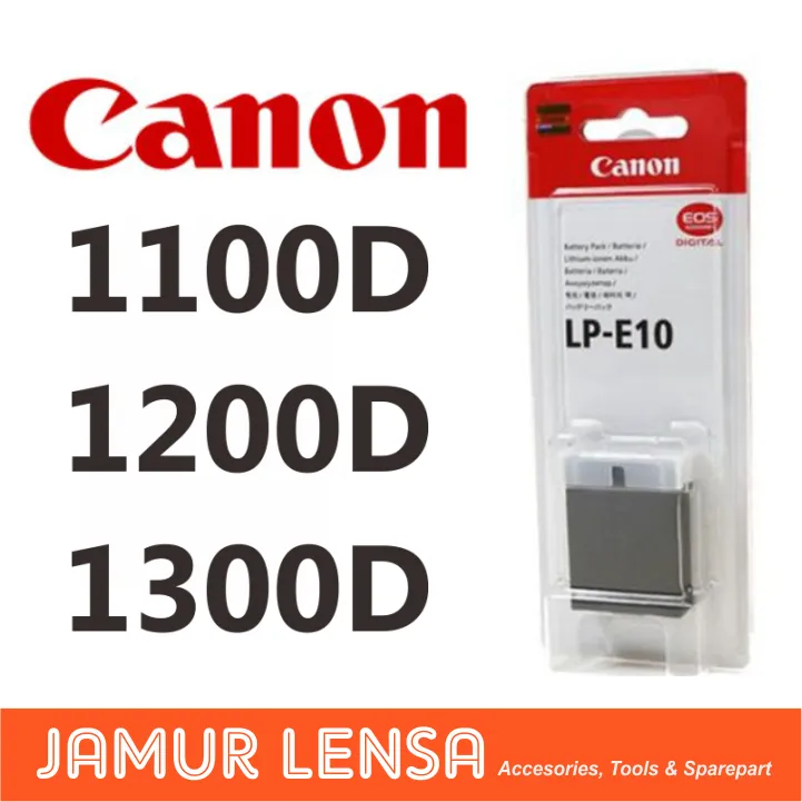 Baterai Canon EOS 1100D 1200D 1300D 1500D Rebel T3 T5 LP E10 X50 X70 2000D 4000D Batre Battery LP E10