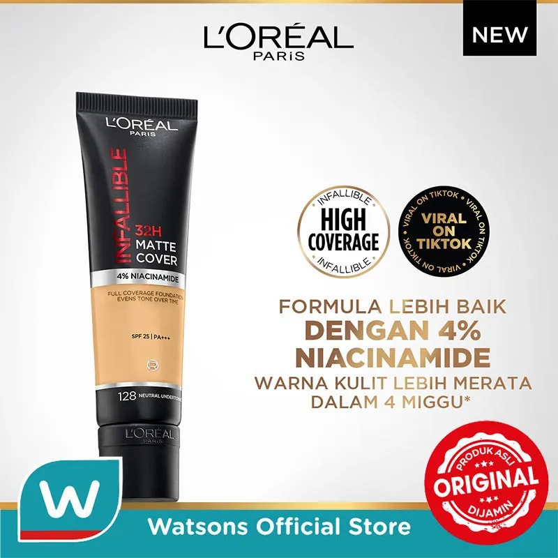 L'Oreal Paris Infallible 32H Matte Cover Foundation 128- Neutral Undertone