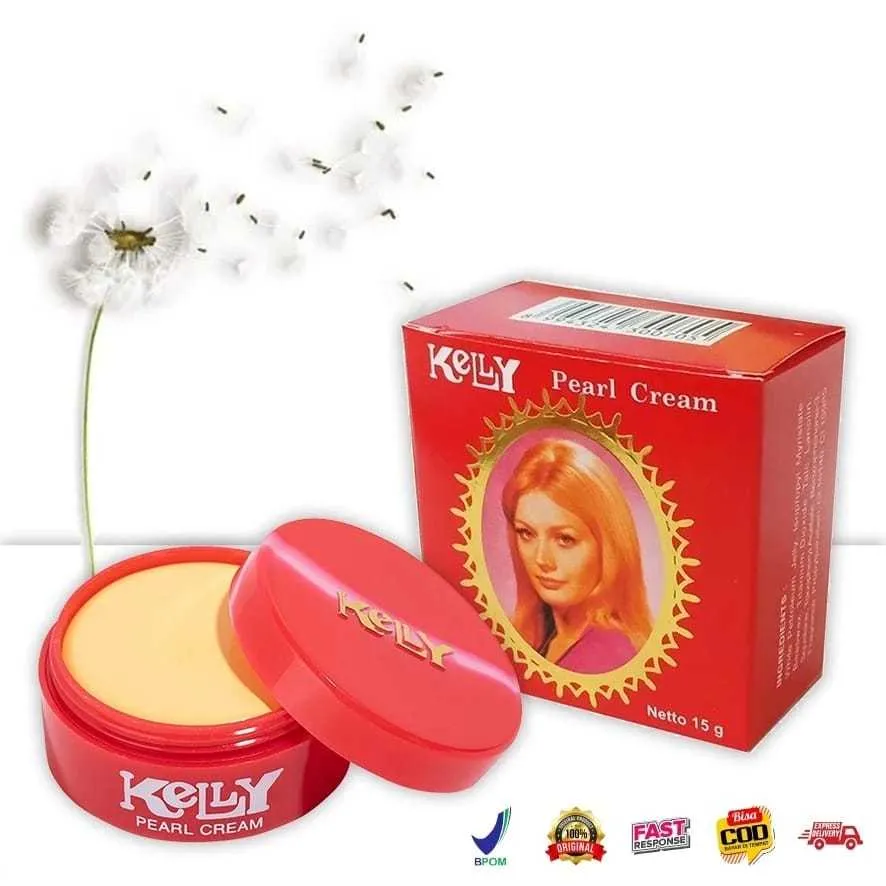 KELLY Pearl Cream 5gr 15gr / Krim Wajah / Foundation / Cream Kelly Original BPOM