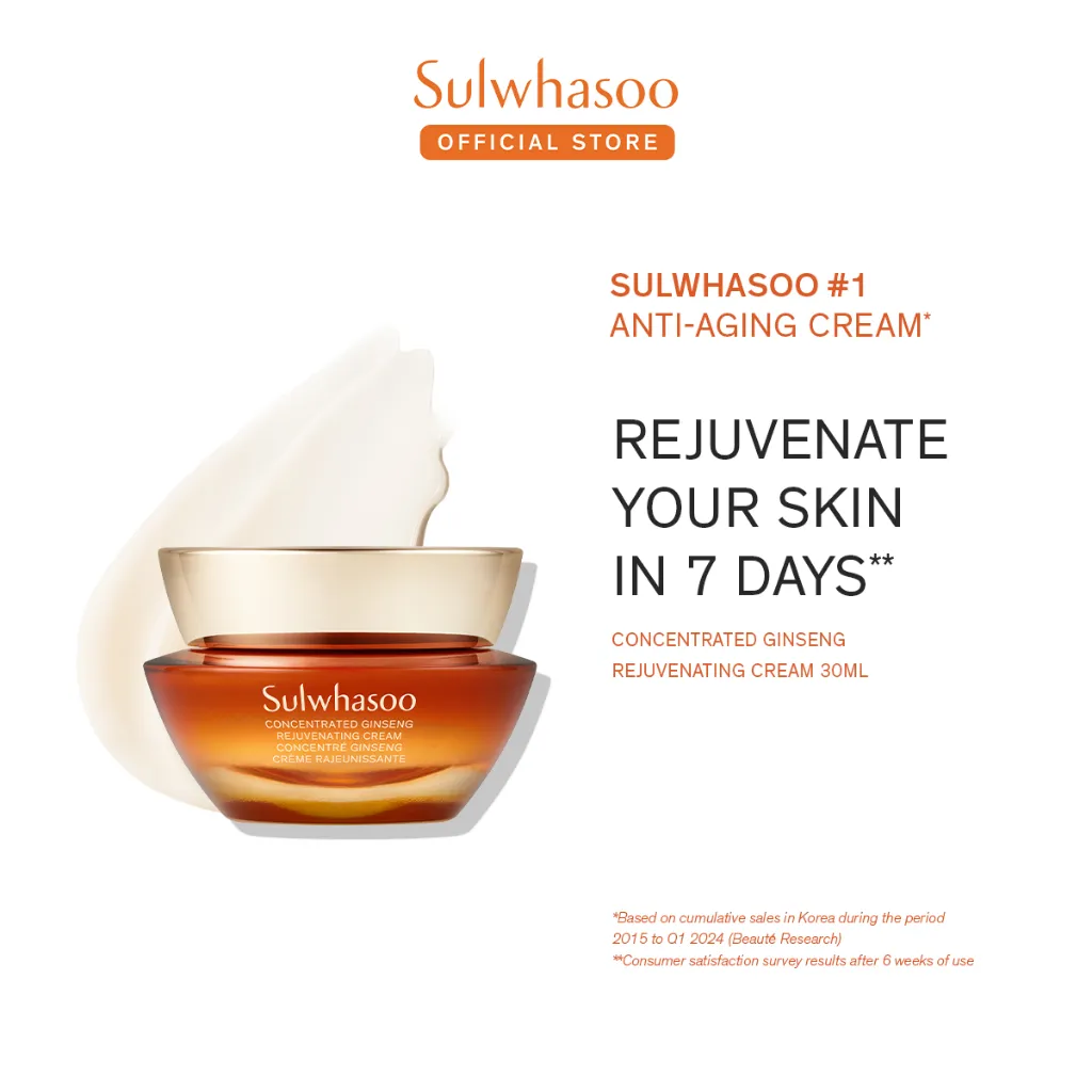 Sulwhasoo Concentrated Ginseng Rejuvenating Cream - Anti Aging, Moisturizer, Cream Wajah, Ginseng Peptide