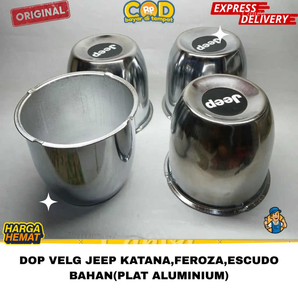 DOP RODA/TUTUP VELG  JEEP MOBIL SUZUKI KATANA FEROZA ESCUDO DIAMETER 11,5 CM (harga satuan)Besi