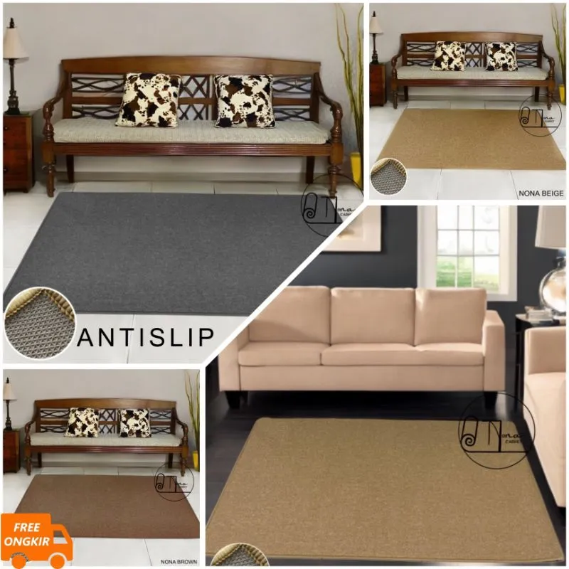 Karpet Polos Antislip Karpet Ngonten Foto Produk Karpet Aesthetic Premium Decor Rumah Minimalis Nona