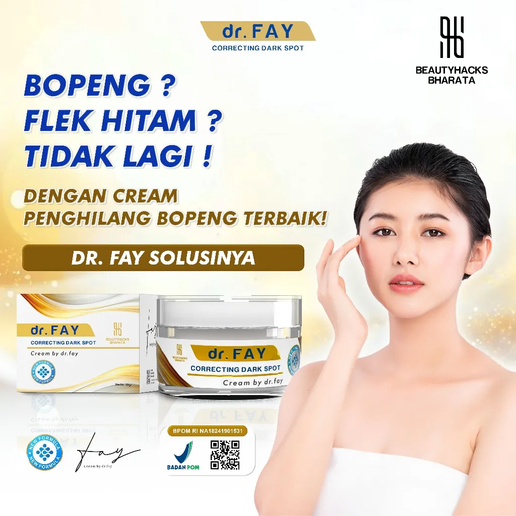 dr FAY Cream Penghilang Bekas Jerawat Bopeng Flek Hitam Membandel BPOM Original Beautyhacks day ray