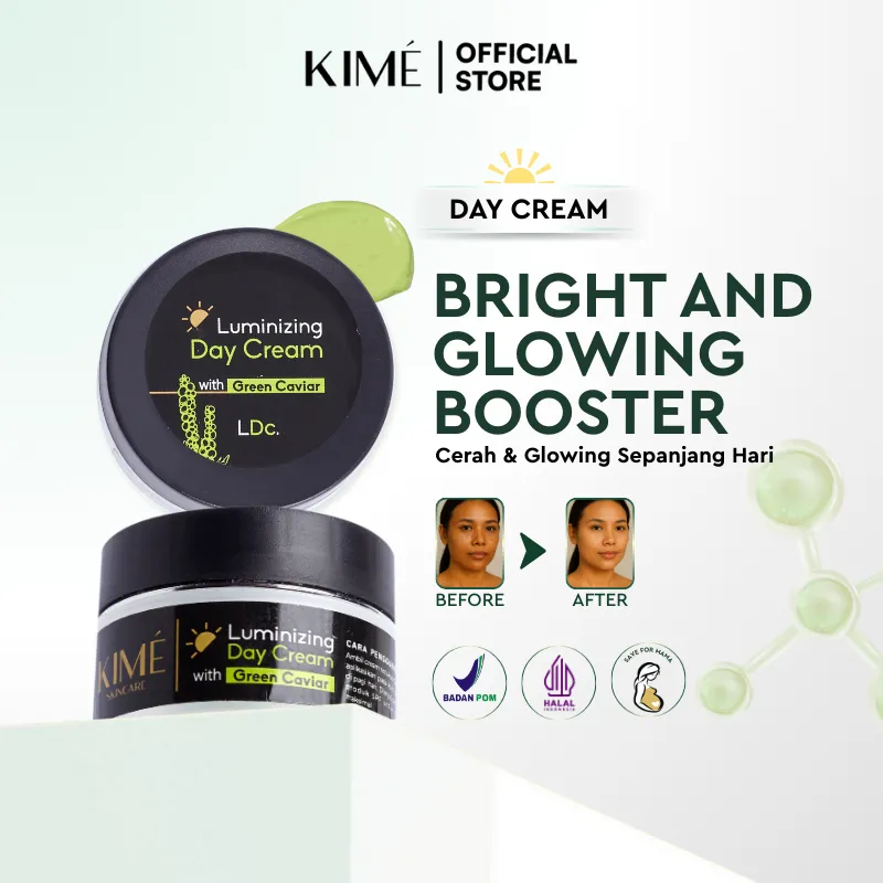 KIME Luminizing Day Cream – Krim Siang Mencerahkan Pencerah Wajah Whitening dengan Niacinamide