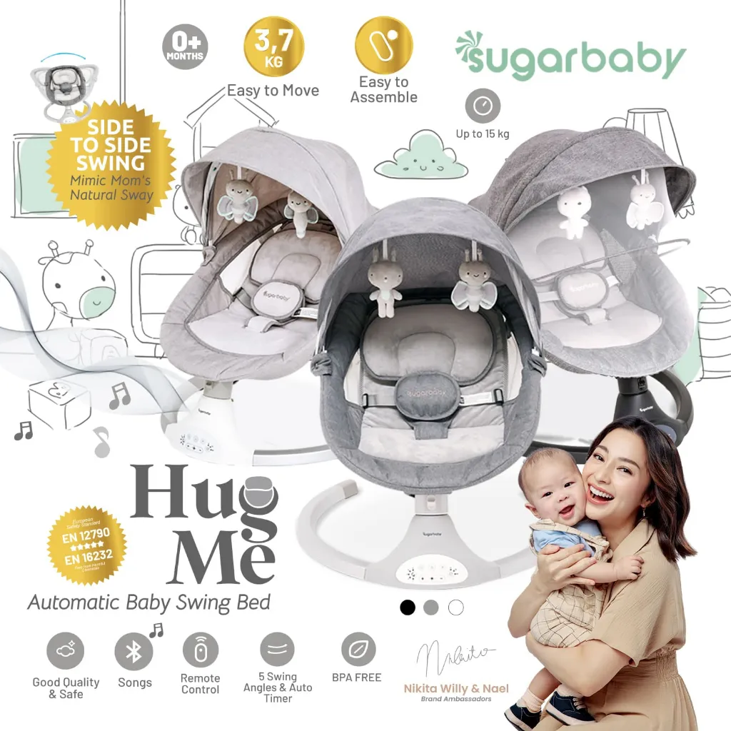 Sugar baby HUG ME Automatic Baby Swing BED/Ayunan Bayi