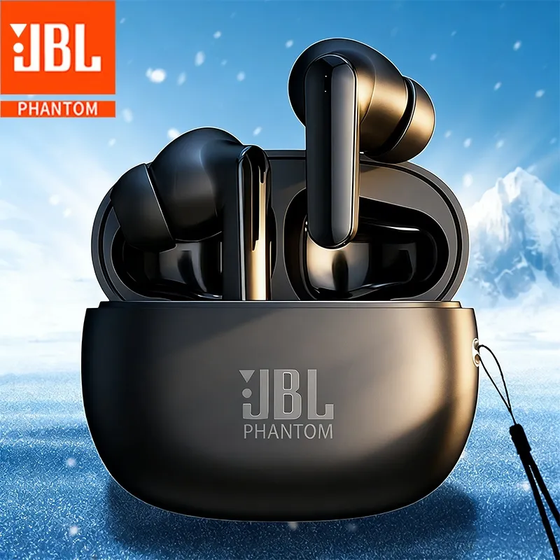 Headset Bluetooth versi 5.3, peredam bising aktif, masa pakai baterai lama, latensi rendah, tahan air IPX5, HiFi, kualitas suara ultra-tinggi, bermain game, olahraga, dan hiburan, cocok untuk ponsel apa pun