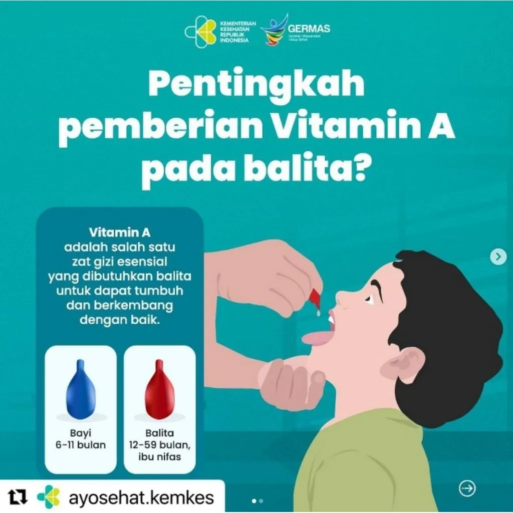 Vitamin A Posyandu | Vitamin Campak | 200.000iu | 100.000iu Ecer per kapsul gratis wadah+silika gel