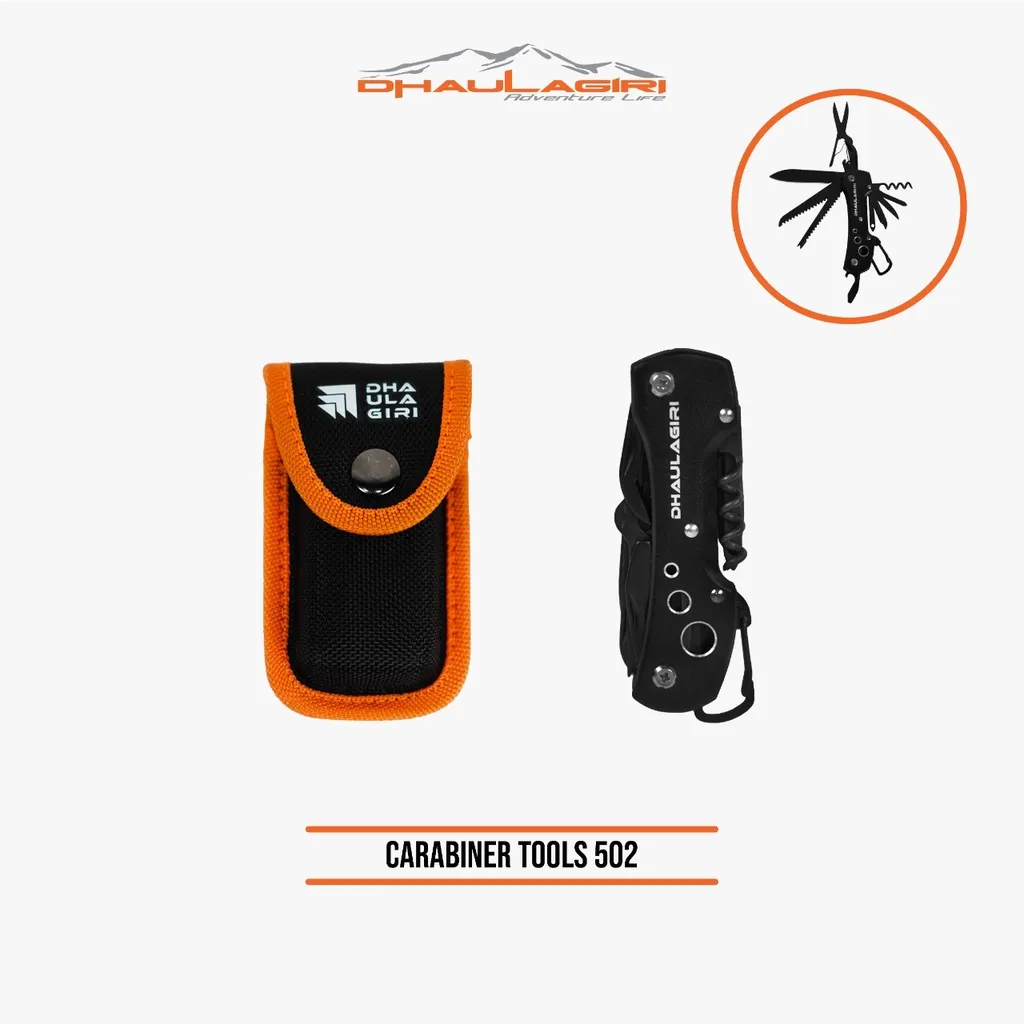 Dhaulagiri - Alat Serbaguna - Carabiner Tools 502 - Karabiner Multifungsi Lengkap Dengan Tools