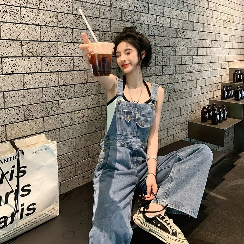 Celana Tali Denim Korea Sederhana Wanita