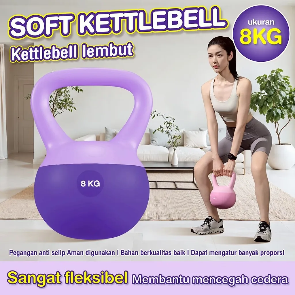Better Sport Soft Kettlebell Dumbell Set  Neoprene Kettlebell Lunak 2KG, 4KG, 5KG, 6KG, 8KG