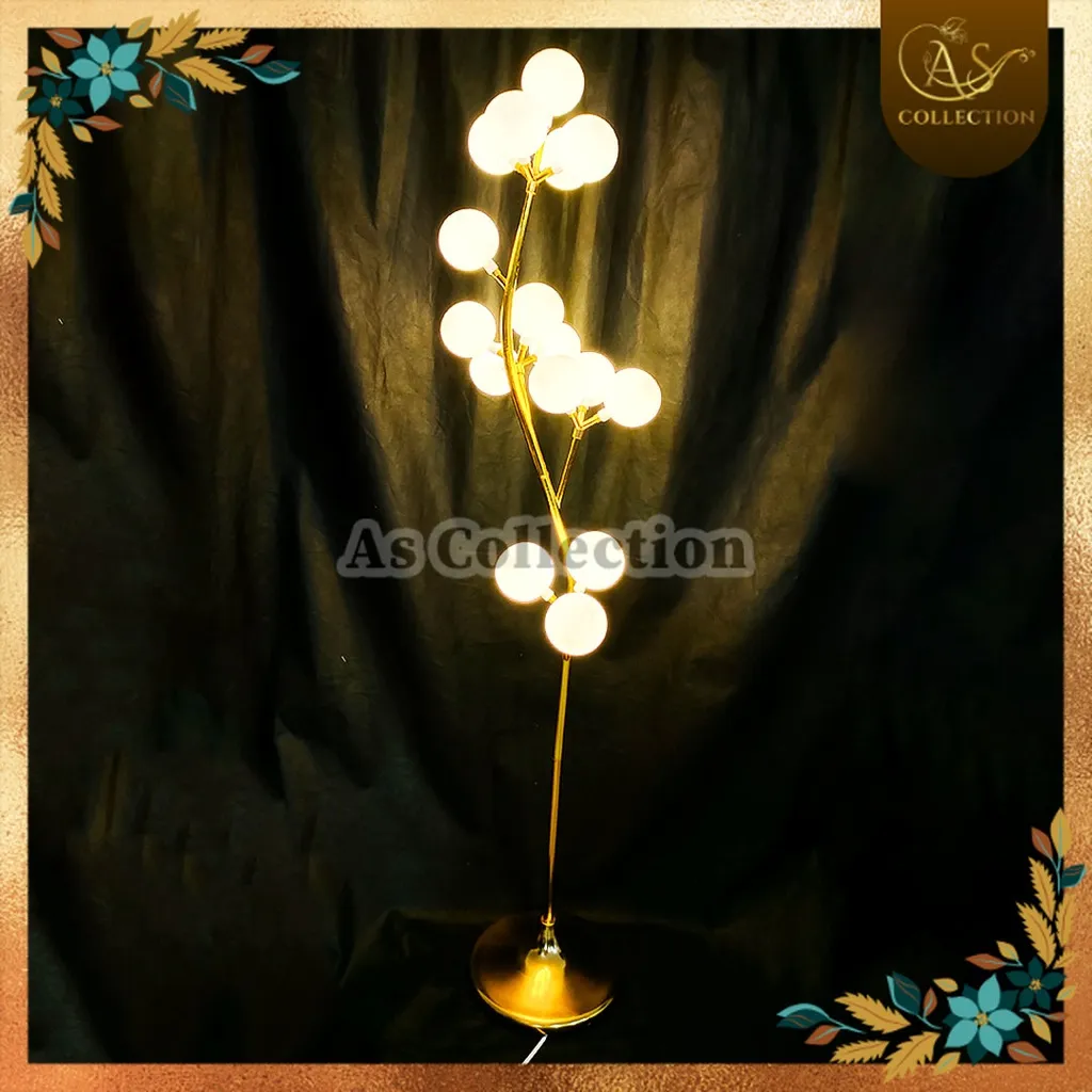 Lampu Hias Standing Dekorasi Event Wedding Mewah Pelaminan dan dekorasi wedding lampu led lampu bola tabung pohon
