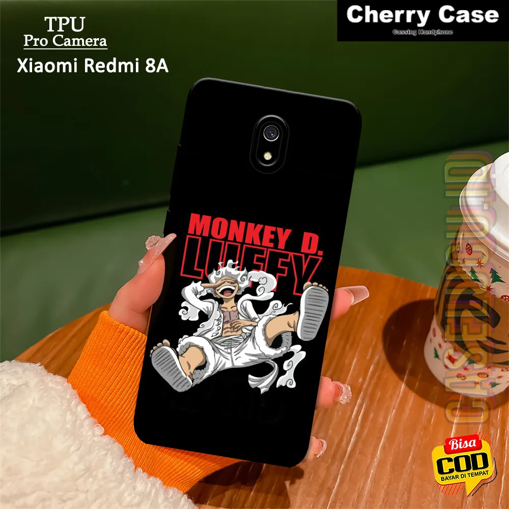 Casing Hp Xiaomi Redmi 8A Terbaru - Fashion Case Anime - Case Xiaomi Redmi 8A - Soft Case Hp Xiaomi Redmi 8A - Kesing Hp - Silikon Hp - Cover Hp - Case Lucu - Aksesoris Handphone - Premium 3D Pro Camera Cherry Acc