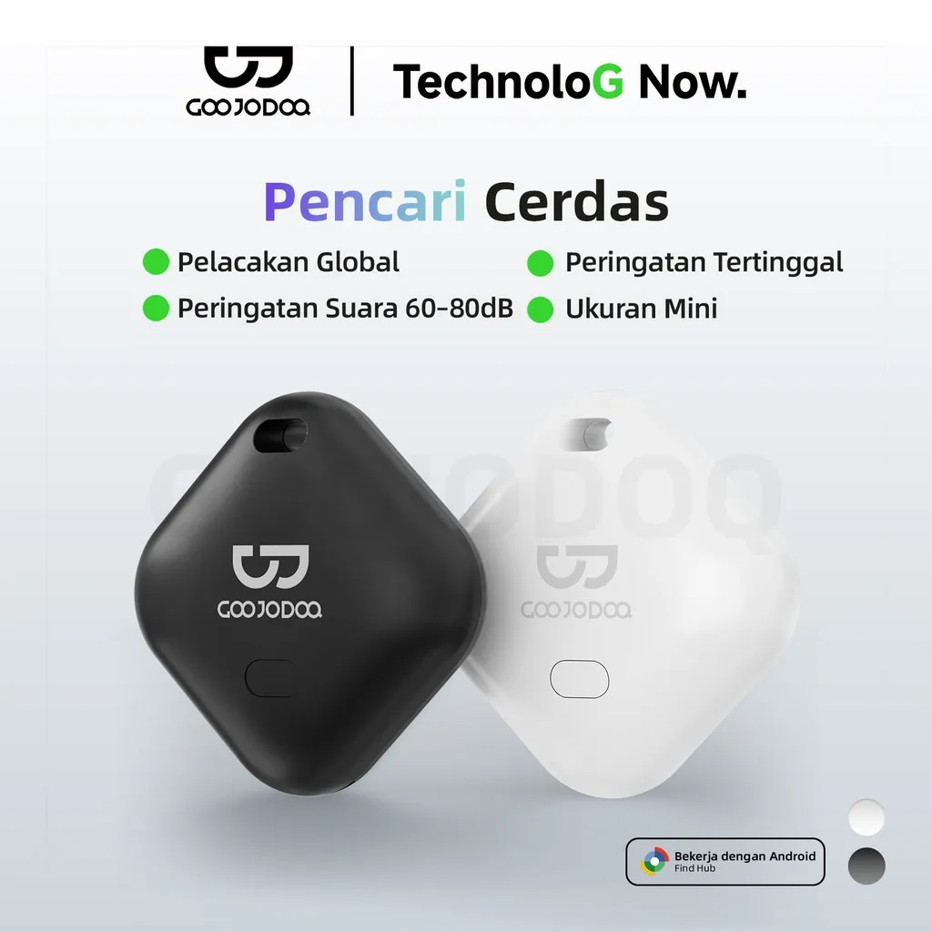 GOOJODOQ Android Smart Anti-Lost Locator Device Global Location untuk Anak-anak, Kunci, Hewan Peliharaan, Ponsel