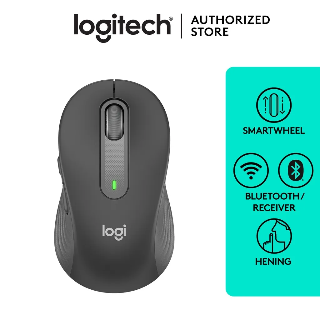 Logitech Signature M650 L Wireless Mouse - Graphite