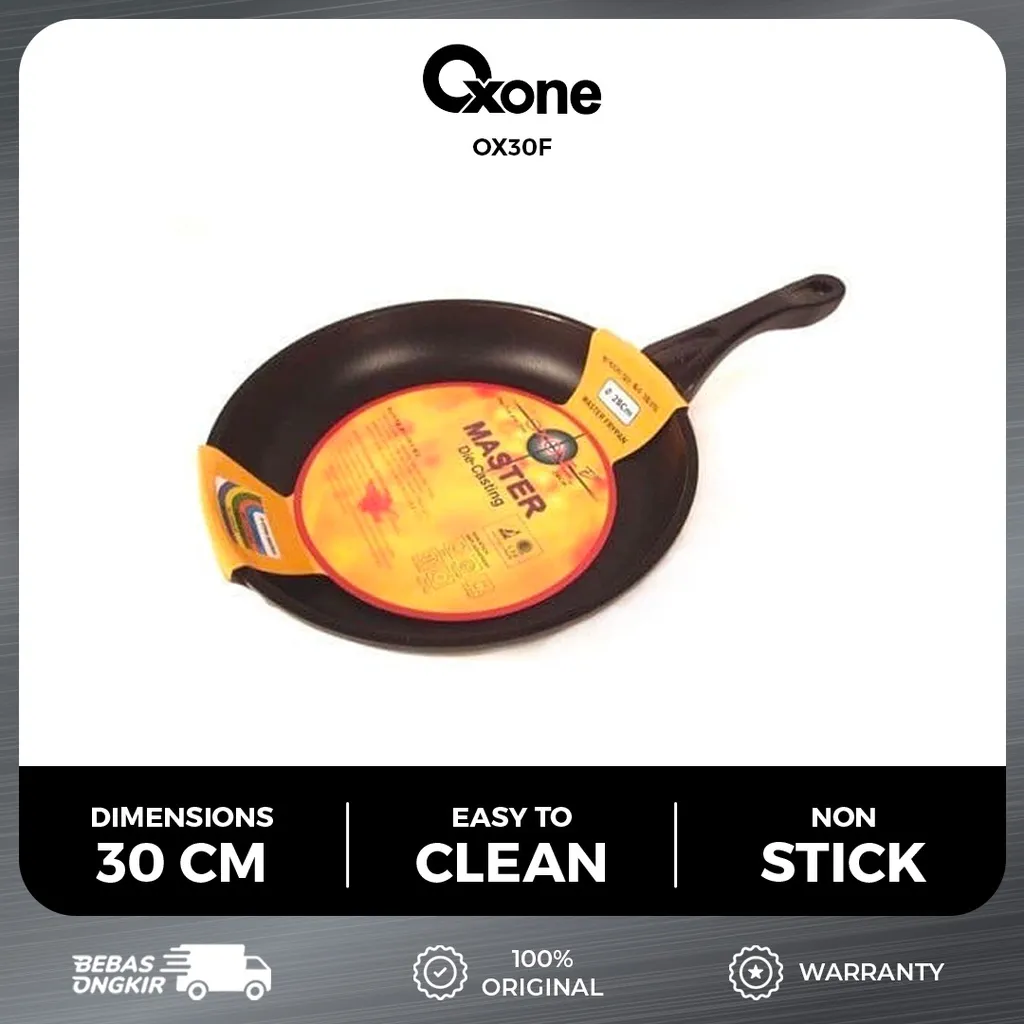 Oxone OX30F Penggorengan Fry Pan 30cm Marble Coating