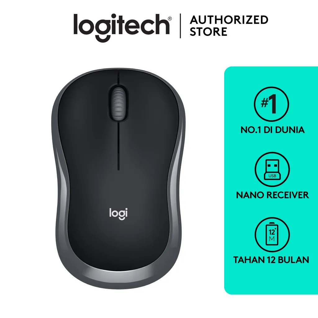 Logitech B175 Mouse Wireless untuk Windows, Mac, Linux dan ChromeOS