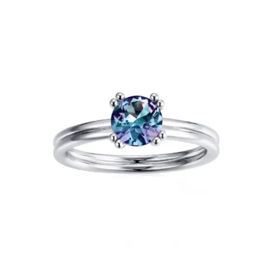 Verusha Alexandrite Ring - Cincin 1 carat Gemstone by Her Jewellery