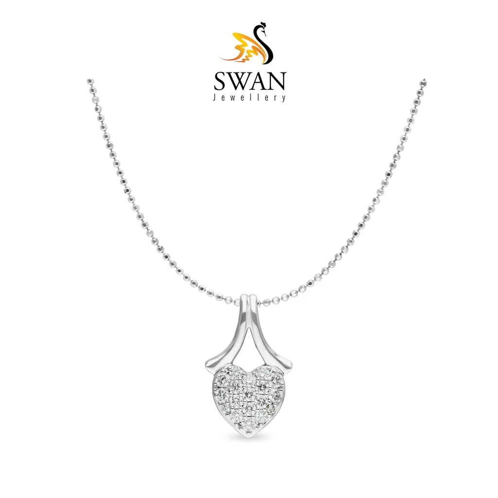 Liontin Berlian Heart IMPD868310 Swan Jewellery
