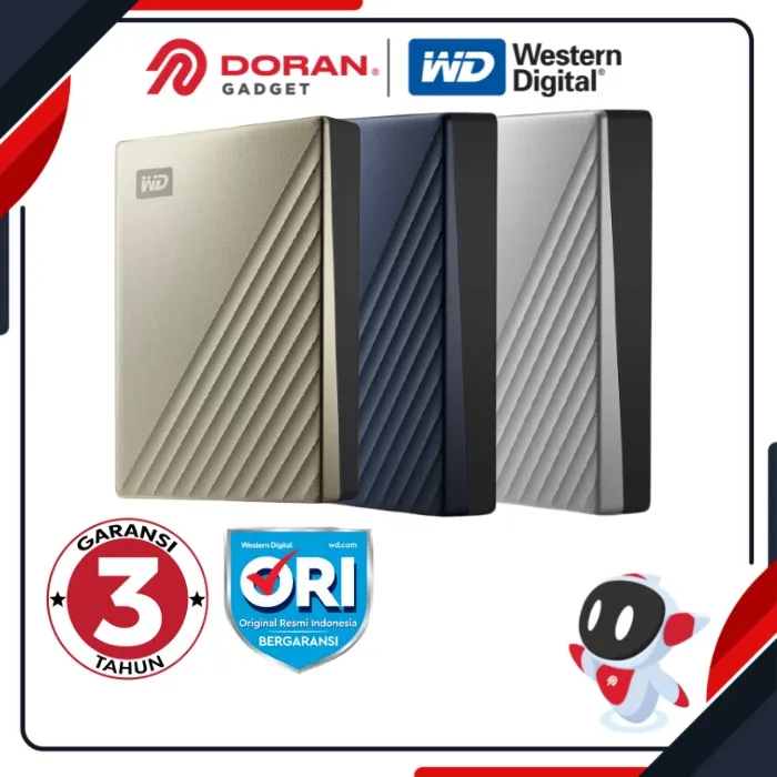 WD My Passport Ultra Type-C Tipe C 1TB 2TB 4TB | 1 2 4  TB Tera - Garansi 3 Tahun