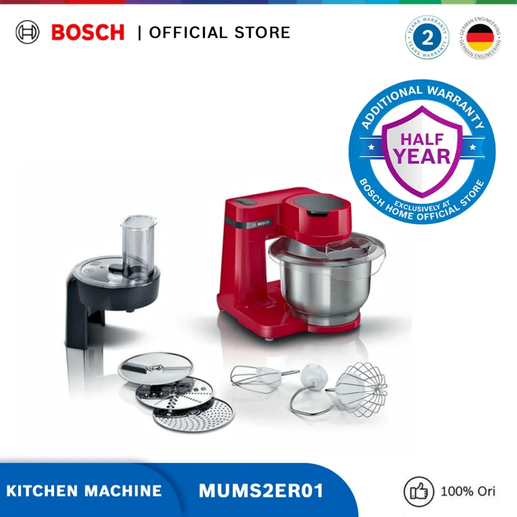 Bosch MUMS2ER01 MUMS2EB01 Kitchen Machine Red Series 2
