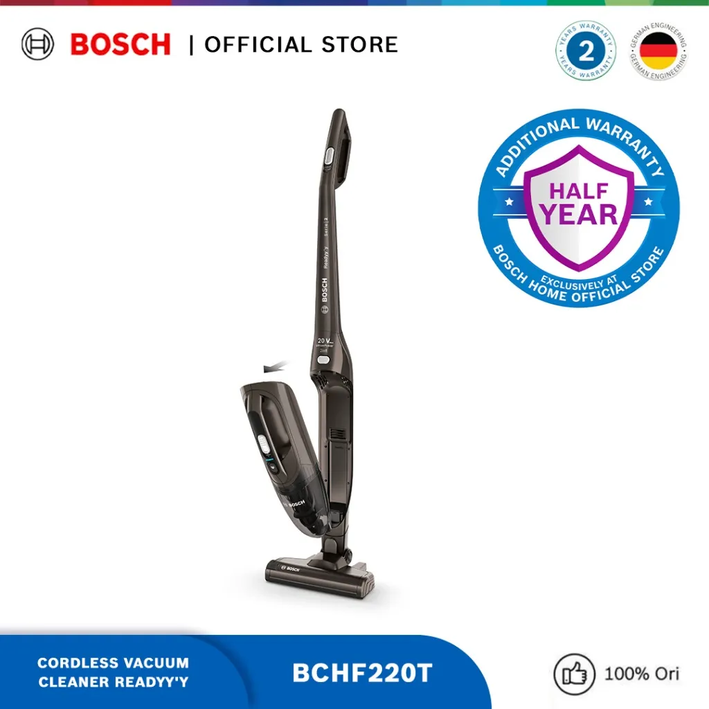 [Ecommerce Exclusive] Bosch BCHF220T BCHF216S Cordless Vacuum Cleaner Readyy'y Penyedot Debu Nirkabel