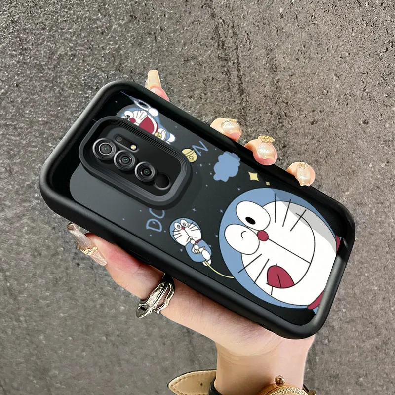 Casing Hp Xiaomi Redmi 9 Redmi 9 Prime POCO M2 Case pelindung lensa kamera Kesing HP perlindungan lensa Casing kamera desain baru Doraemon Softcase