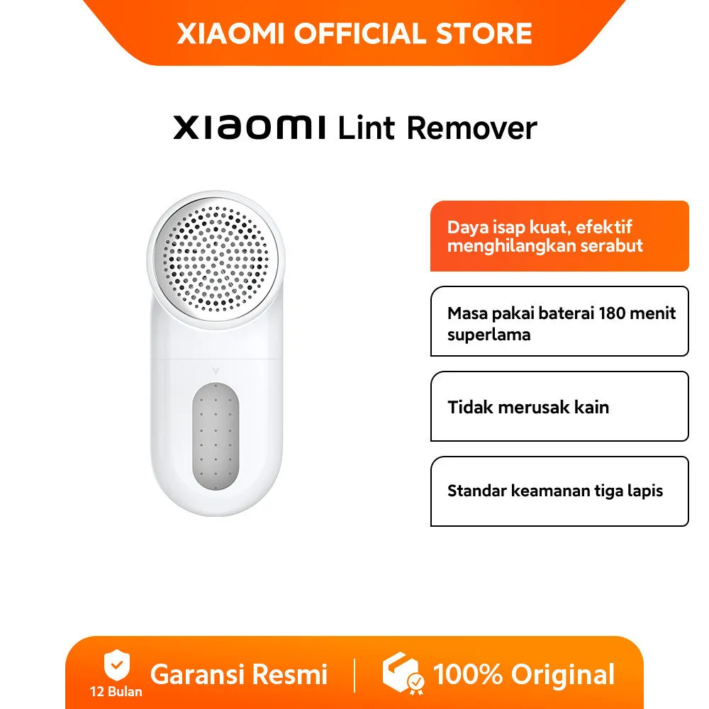 Xiaomi Lint Remover | Pemangkasan serabut yang akurat dan efisien | Baterai 180 menit | Standar keamanan tiga lapis [Official Store]
