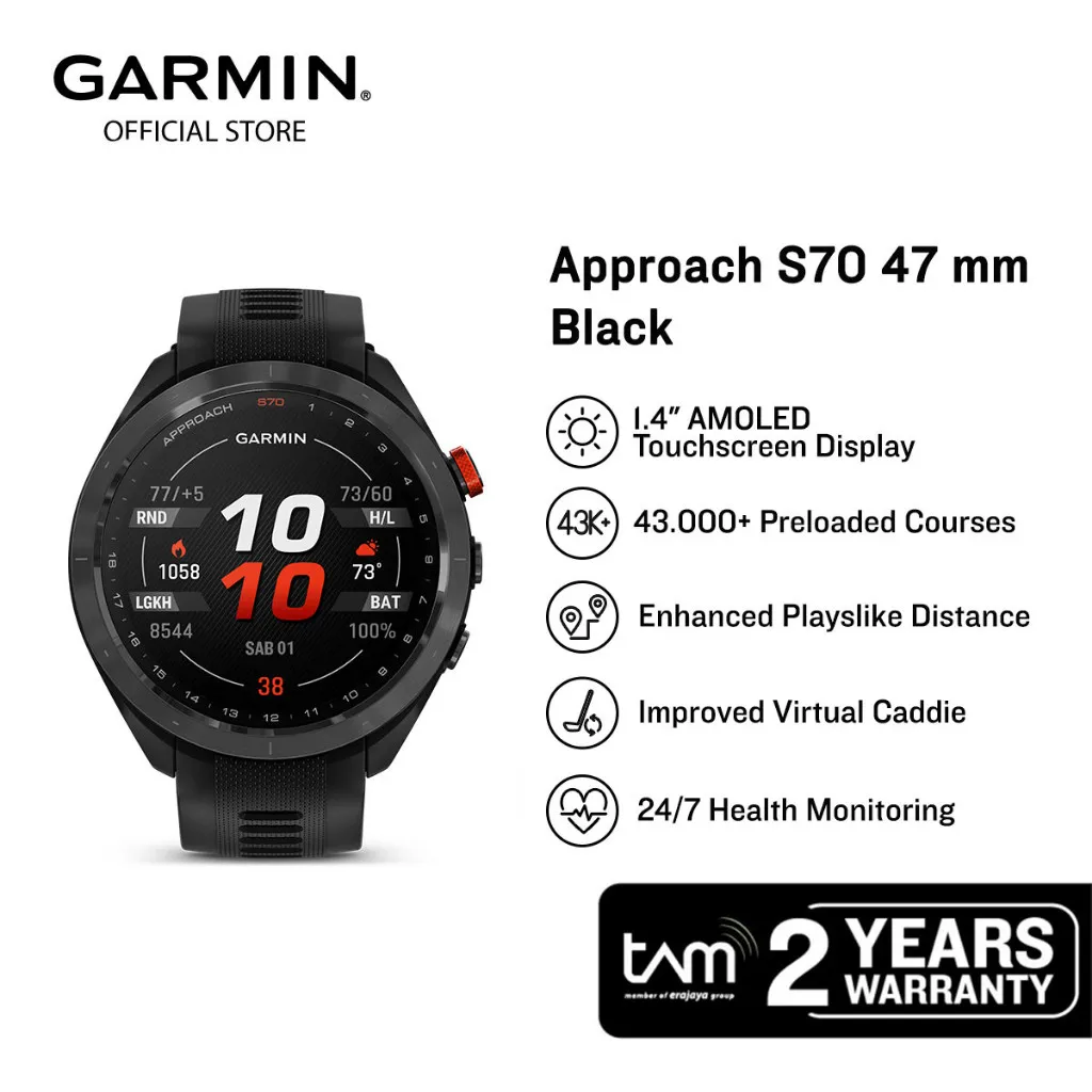 Garmin Approach S70 47 mm - Black