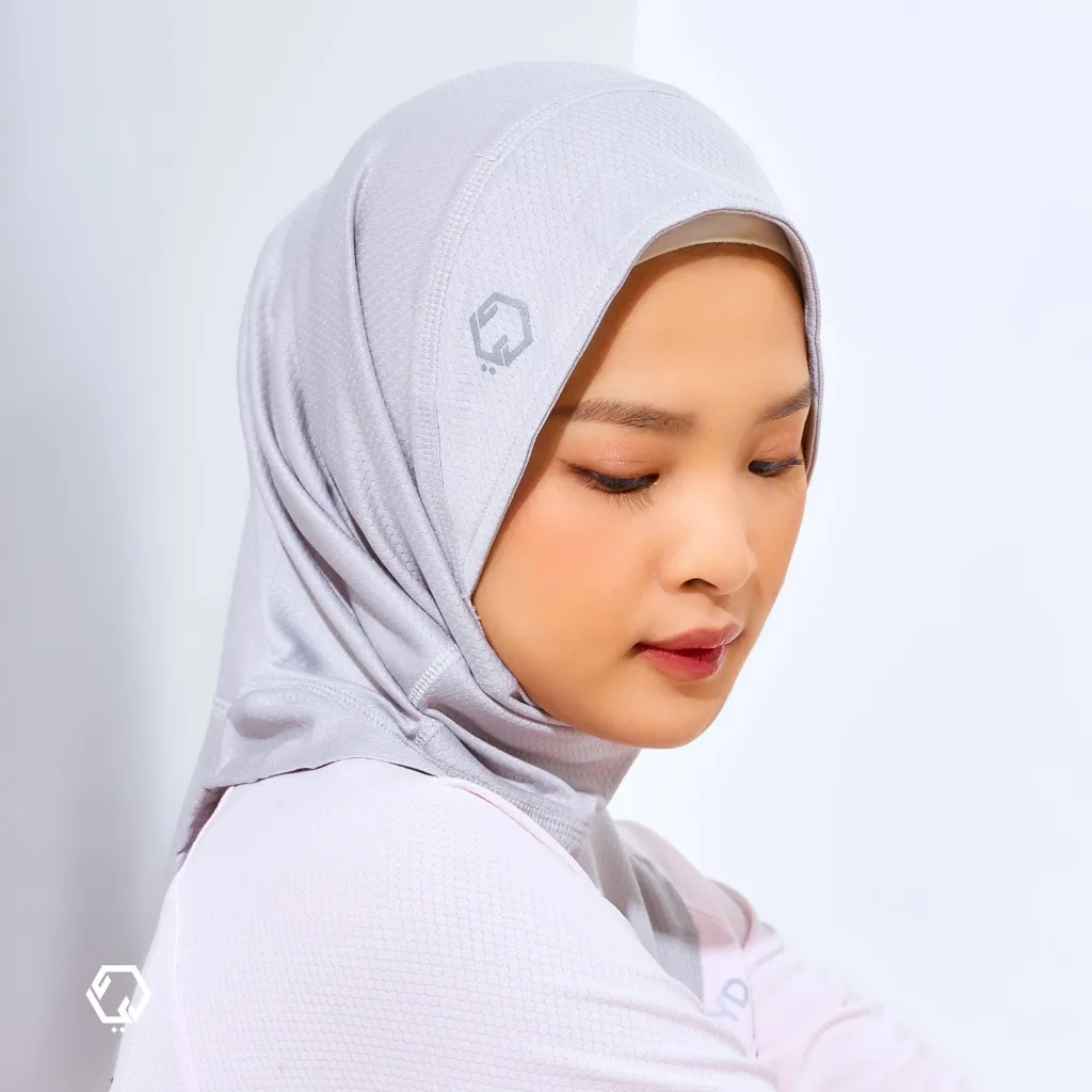 REYD Lite - Hijab Olahraga Sport - Silver
