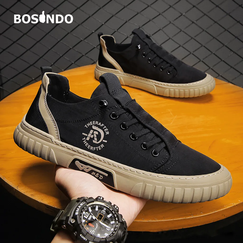 Sepatu BOSINDO Canvas K15 sepatu Kulit Pria Dewasa Terbaru 2024 Sepatu Sneakers Pria Dewasa