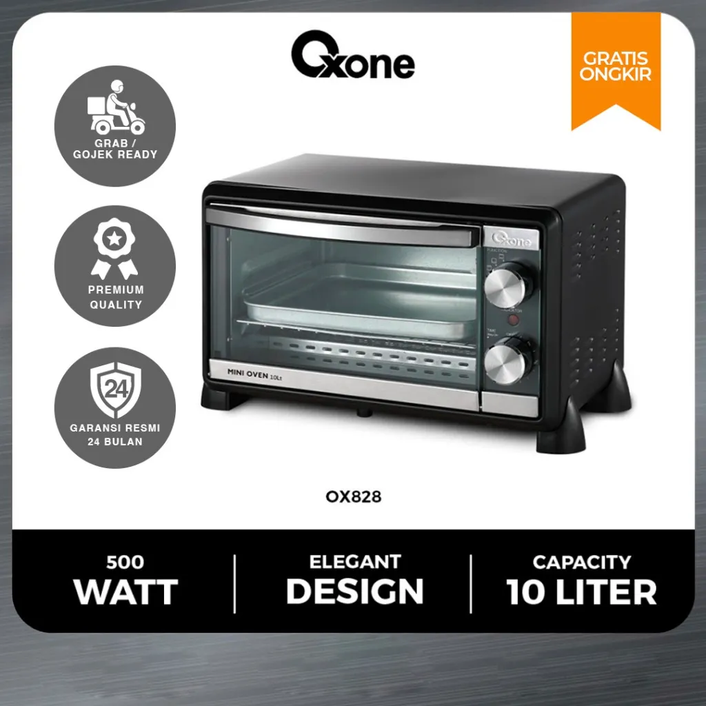 Oxone OX828 Mini Oven Toaster 2 in 1 Kapasitas 10L