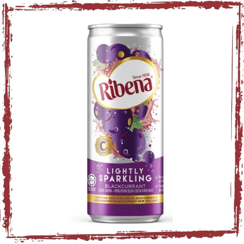 Ribena Sparkling Blackcurrant 325ml. Soft Drink