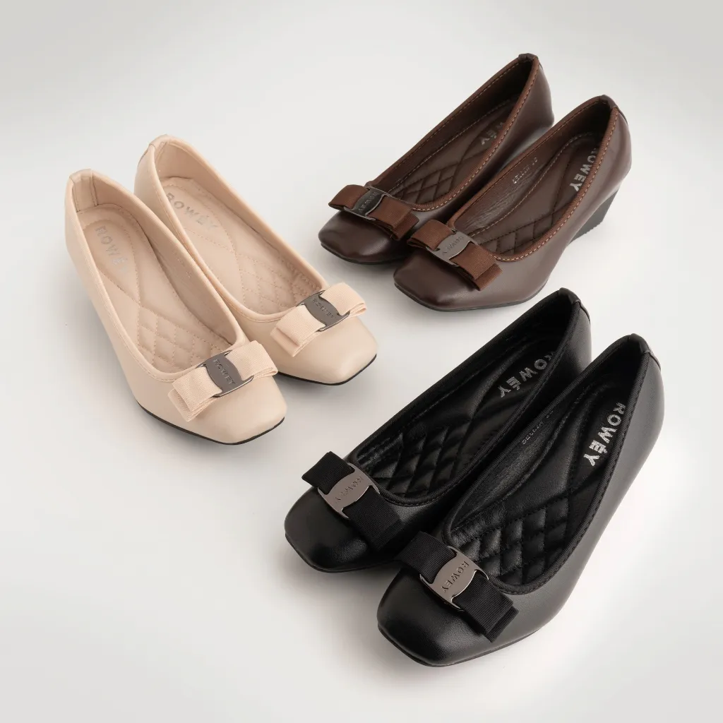 Rowey Sepatu Wedges Wanita Korea Nyaman Sellin