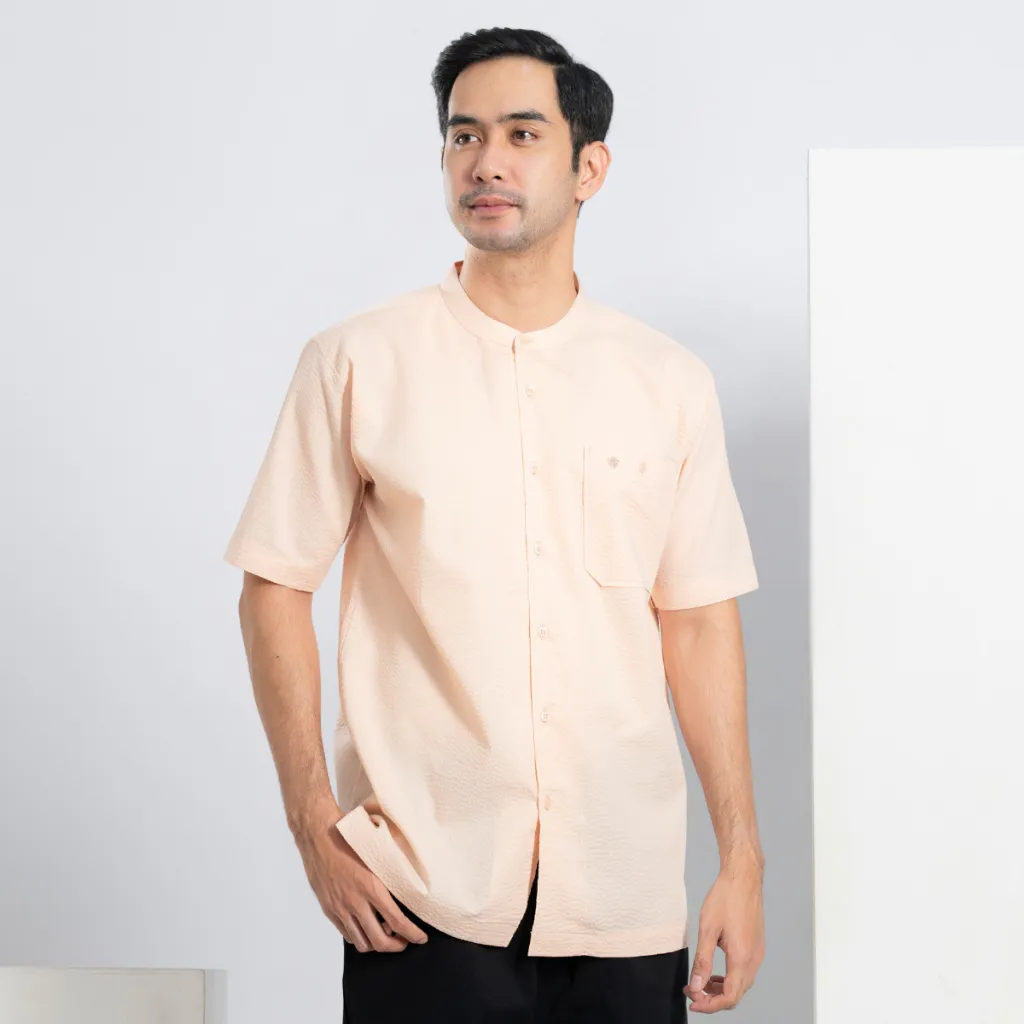 Muslimadani Kemeja Koko AZKA BASIC Kemko Dewasa Lengan Pendek Pakaian Muslim Pria