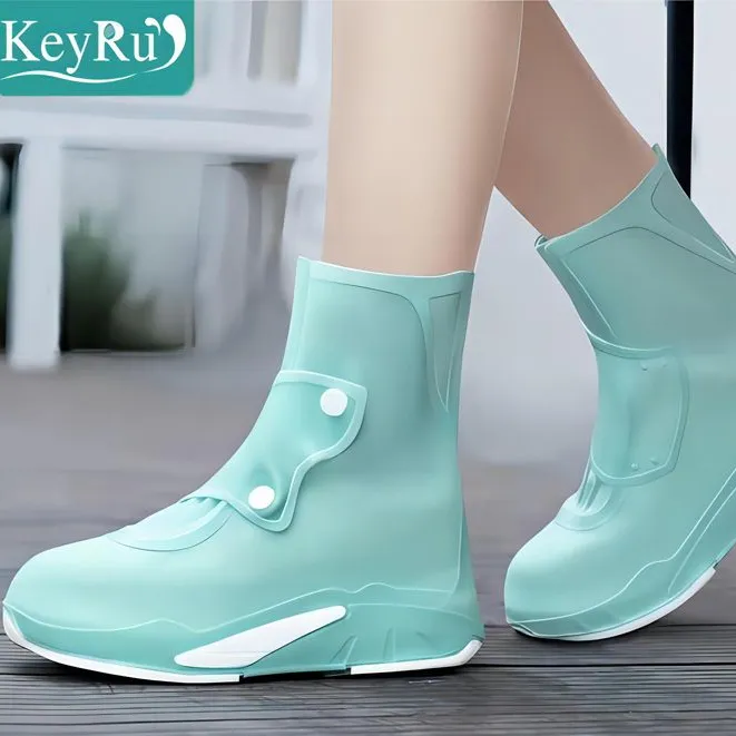 The BOSS HH Penutup Sepatu Baru/Penutup Sepatu Overshoe Tahan Air/Penutup Sepatu Tahan Aus Tebal Antiselip/Penutup Sepatu Dewasa/Penutup Sepatu Anak-anak/Penutup Sepatu/Penutup Sepatu/Sepatu Tabung Tinggi Setengah penutup/