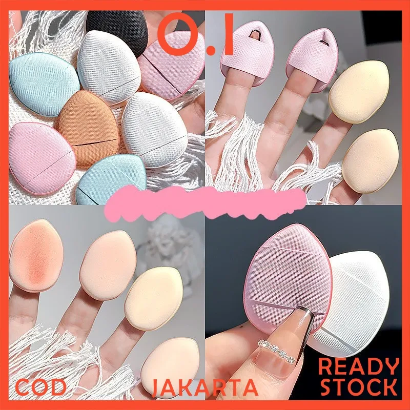 Spons Jari Puff Mini Spon Bedak Mini Sponge Makeup Concealer Spons Fondation