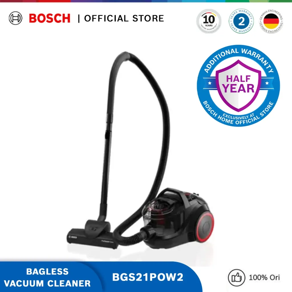 Bosch BGS21POW2 Bagless Vacuum Cleaner ProPower Seri 4 Black