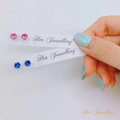 12 birth Stone Earrings - Anting kristal swarovski lapis emas her jewellery