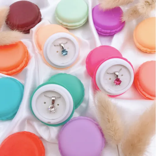 12 Birth Stone Pendant - Kalung kristal premium mewah berkilau lapis emas by Her Jewellery