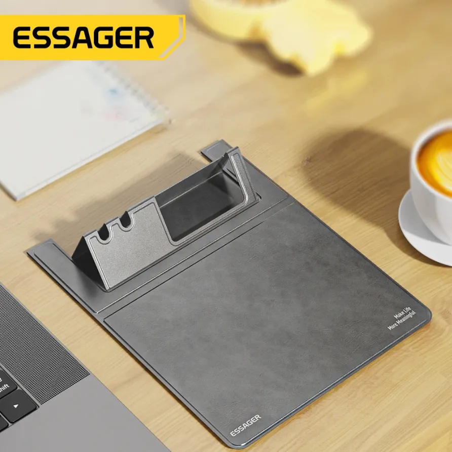 Essager Mousepad Alas Tatakan Meja Mouse Pad Tempat Pulpen Holder Hp Multifungsi Kantor Laptop Komputer