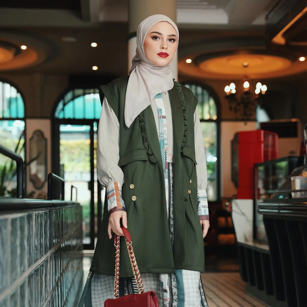 Levana Vest Army The Hidden Garden ZS I Atasan Wanita