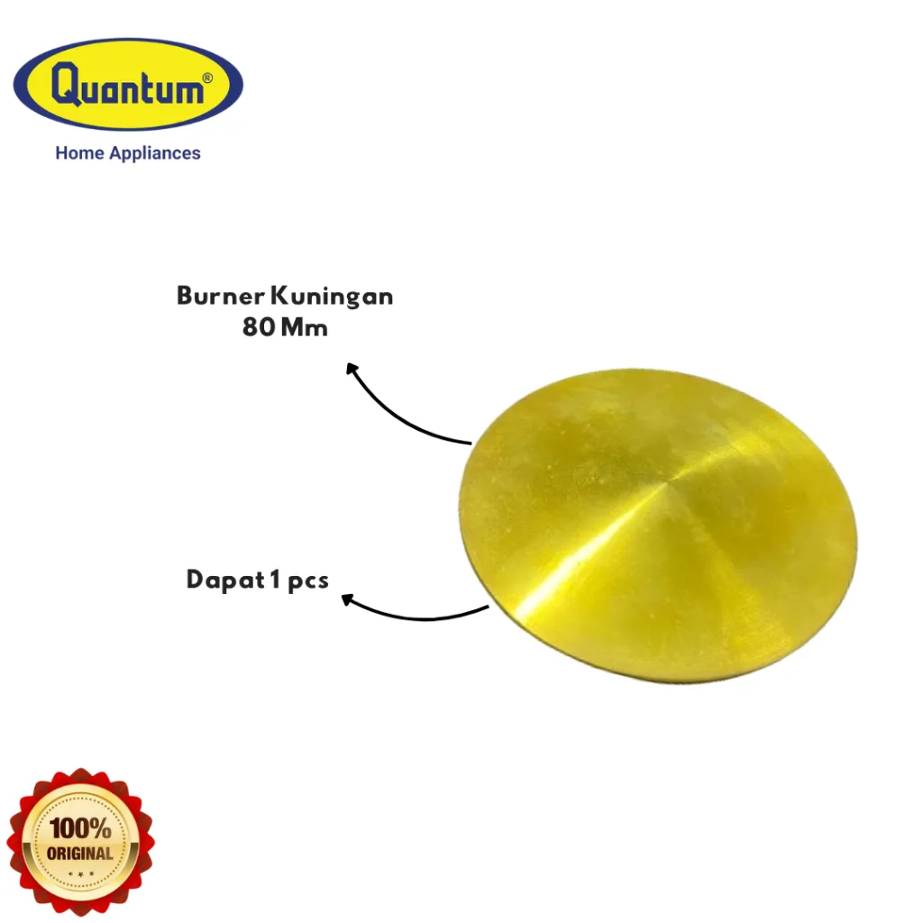 Sparepart Quantum Kompor Gas Burner Kuningan 80 Mm