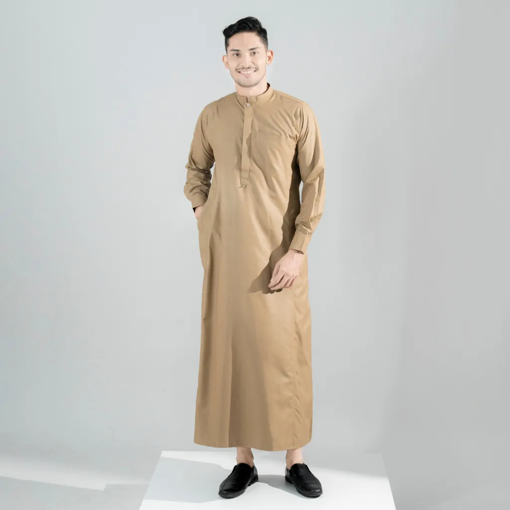 Muslimadani Jubah Dewasa RISYAD Gamis Pria Lengan Panjang Pakaian Muslim Pria